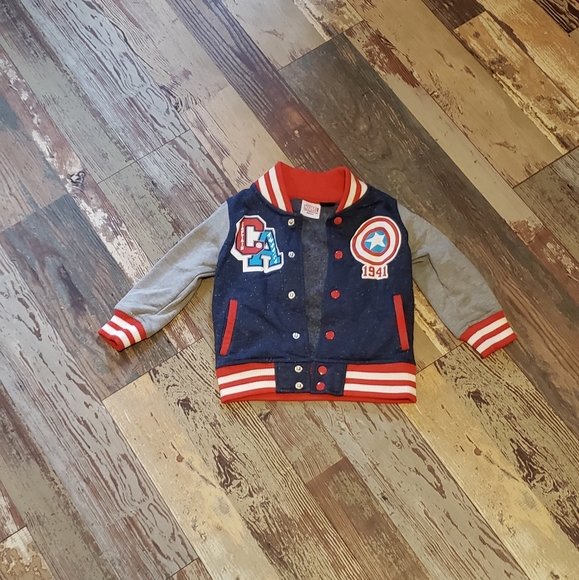 Marvel Other - Marvel Captain America Boys Jacket